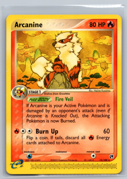 Arcanine 15/100 Ex Sandstorm Pokemon Card E Series Rare Non-Holo NM - Image 1