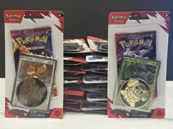 Pokemon Destined Rivals Lot Of 2 Checklane Blister Packs EEVEE + ZARUDE - NEW - Image 4