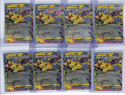 (8) Lot 2024 Pokemon SSP EN Pikachu ex Double Rare #057/191 - Image 1