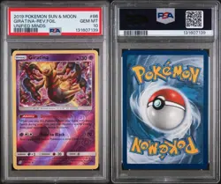 2019 POKEMON SUN & MOON UNIFIED MINDS 86/236 GIRATINA-REVERSE FOIL PSA 10 POP 6 - Image 1