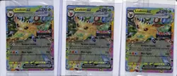 (3) Lot 2025 Pokemon Leafeon ex Suprise Box Exclusive Promo #006/131 - Image 1
