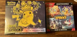 Pokemon Surging Sparks Pokemon Center Elite Trainer Box *ETB + Booster Bundle* - Image 1
