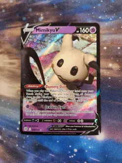 Mimikyu V 68/172 Pokemon TCG Card SWSH Brilliant Stars Ultra Rare NM ✨ - Image 1