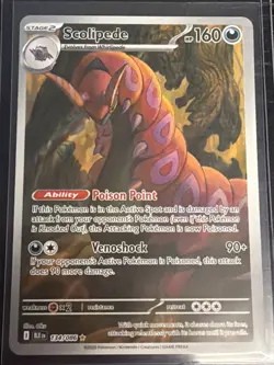 Pokemon TCG Scolipede Black Bolt Illustration Rare #134/086 - See Photos/Desc - Image 1