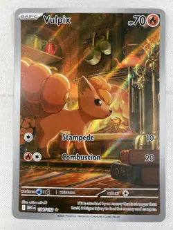 Vulpix IR 138/132 Me01: Mega Evolution Illustration Rare Holo Pokemon NM - Image 1