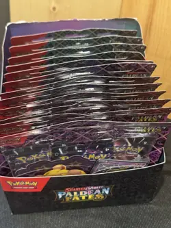Pokemon TCG Paldean Fates Tech Sticker Collection Display - 12 Blisters 36 Packs - Image 2