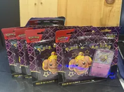 Pokemon TCG Paldean Fates Tech Sticker Collection Display - 12 Blisters 36 Packs - Image 3