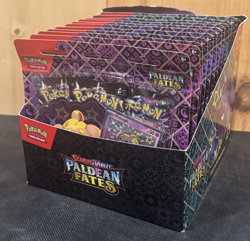 Pokemon TCG Paldean Fates Tech Sticker Collection Display - 12 Blisters 36 Packs - Image 1