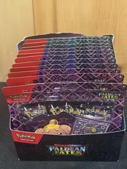 Pokemon TCG Paldean Fates Tech Sticker Collection Display - 12 Blisters 36 Packs - Image 2