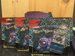 Pokemon TCG Paldean Fates Tech Sticker Collection Display - 12 Blisters 36 Packs - Image 5