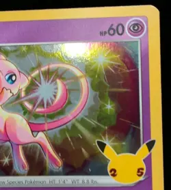 Pokemon Mew 011/025 - Celebrations 25th Anniversary - Holo NM - Image 3