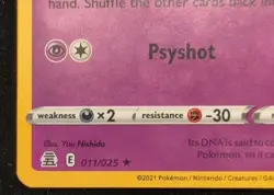 Pokemon Mew 011/025 - Celebrations 25th Anniversary - Holo NM - Image 5