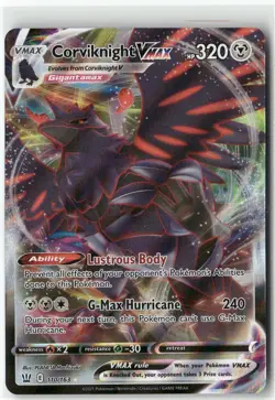 Corviknight VMAX, Pokemon SWSH05: Battle Styles Ultra Rare, 110/163 NM - Image 1