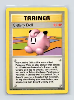 Pokemon TCG Clefairy Doll 070/102 Base Set Normal MP - Image 1
