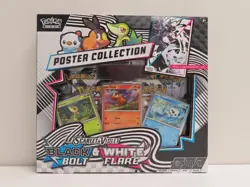 2025 Pokemon Unova Black Bolt & White Flare Poster Collection Box - Image 1