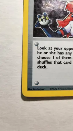 2000 Rocket's Sneak Attack 72/82 - Team Rocket Holo Rare - Pokemon TCG - MP - Image 4