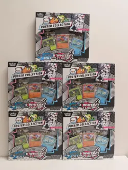 (5) Lot 2025 Pokemon Unova Black Bolt & White Flare Poster Collection Box (b) - Image 1