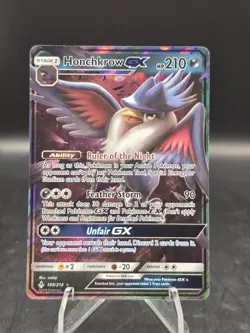 Pokemon TCG Honchkrow GX 109/214 SM-Unbroken Bonds Ultra Rare NM - Image 1
