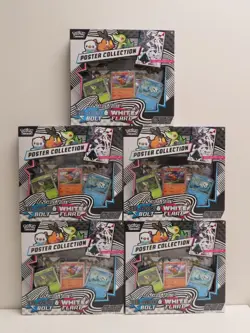 (5) Lot 2025 Pokemon Unova Black Bolt & White Flare Poster Collection Box (a) - Image 1