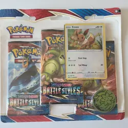 Pokemon TCG: Sword & Shield Battle Styles Blister Pack with 3 Booster Packs - Image 1