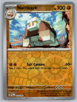 NM Naclstack 122/193 Reverse Holo Paldea Evolved Pokemon 2023 - Image 1