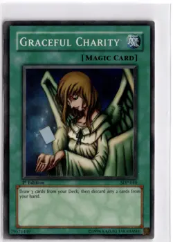 Graceful Charity 1st Edition Super Rare Starter Deck: Pegasus SDP-040 LP - Image 1