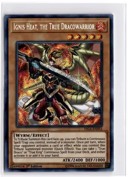 Ignis Heat, the True Dracowarrior 1st Edition SR FIGA-EN053 LP - Image 1