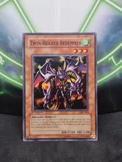 Yugioh Twin-Headed Behemoth LOD-063 Super Rare 1st Edition NM - Image 1