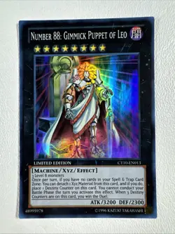 Number 88: Gimmick Puppet of Leo CT10-EN013 NM Super Rare Limited Edition Yugioh - Image 1