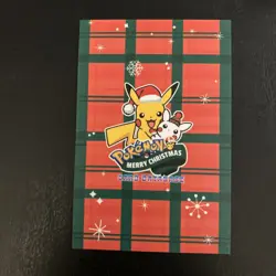 Poncho Pikachu Magikarp Green Holo Pokemon Card Database Merry Christmas Peru - Image 2