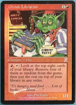 Orcish Librarian FOIL Time Spiral Timeshifted PLD Special CARD (296711) ABUGames - Image 1