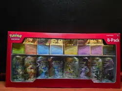 Unopened Pokemon Trading Card Game 8 packs with mini tins. - Image 1
