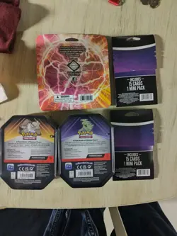 Pokemon 2 Triple Whammy Tins/ Tcg Lightning Set/2 15 Card Packs Sealed - Image 2