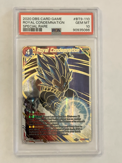 Vegeta Royal Condemnation SPR BT9-110 Dragon Ball Super Card Game PSA 10 - Image 1
