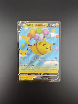 Pokemon TCG Flying Pikachu v Holo Ultra Rare Card 006/025 Celebrations - Image 3