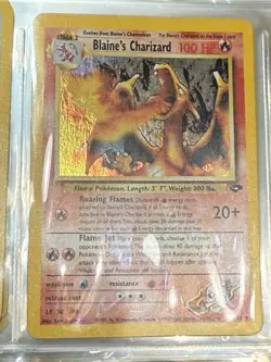 Pokemon Cards - Gym Challenge Cards Rares. Blaines Charizard Very Nice Condition - Image 4