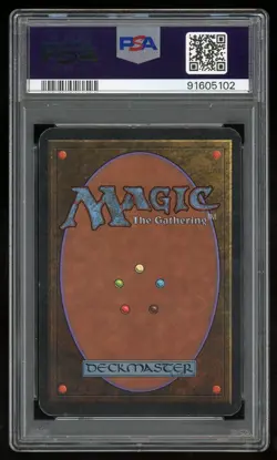 1993 MTG Magic the Gathering Card Alpha Wall of Bone PSA 5 TCG - Image 2