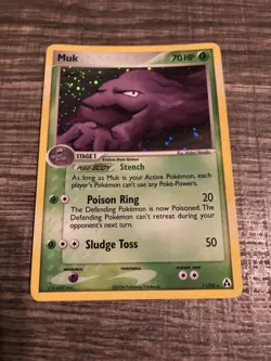 Muk Holo Rare EX Legend Maker Pokemon Card in Nm/Mint Condition - Image 1