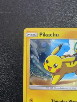 Pikachu SM81 Sun & Moon Black Star Promo Holo Pokemon Card - Image 4