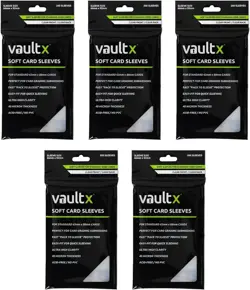 Vault X Soft Card Sleeves X5 Packs/1000 High Quality Clear Soft Sleeves Total. - Image 1