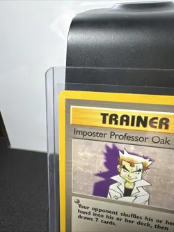Imposter Professor Oak 73/102 Rare Non Holo WOTC TCG Base Set Pokemon Card LP/NM - Image 2