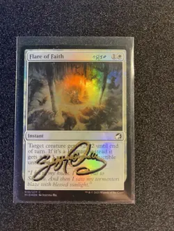 Flare of Faith Artist Proof MID MTG 19/277 FOIL COMMON M/NM - Image 1
