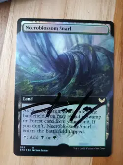 Necroblossom Snarl FOIL ARTIST PROOF Signed by Sam Burley MTG - Image 1