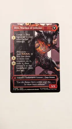 BORDERLESS 0385 Clive, Ifrit's Dominant FFXVI FIN Final Fantasy MTG - Image 2