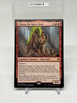 Magic the Gathering MTG Ilharg, the Raze-Boar (133) War of the Spark LP - Image 1