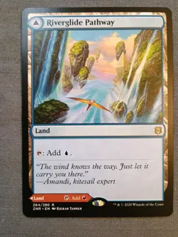 MTG Riverglide Pathway Zendikar Rising Magic The Gathering NM - Image 1