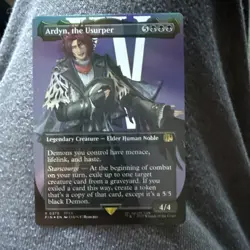 1x Ardyn, the Usurper 0379, Borderless Art, Final Fantasy, MTG NM Foil - Image 1