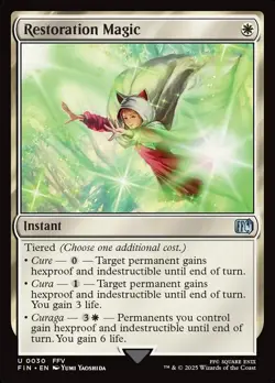 Magic the Gathering MTG - Restoration Magic - Final Fantasy - NM - Image 1