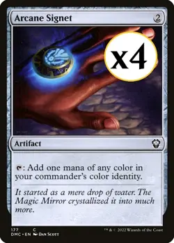 4x - Arcane Signet - x4 (playset) - CMR: Dominaria United - C NM MTG - Image 1