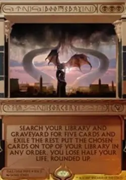 1x Doomsday - Foil Light Play MTG Magic - Kid Icarus - - Image 1